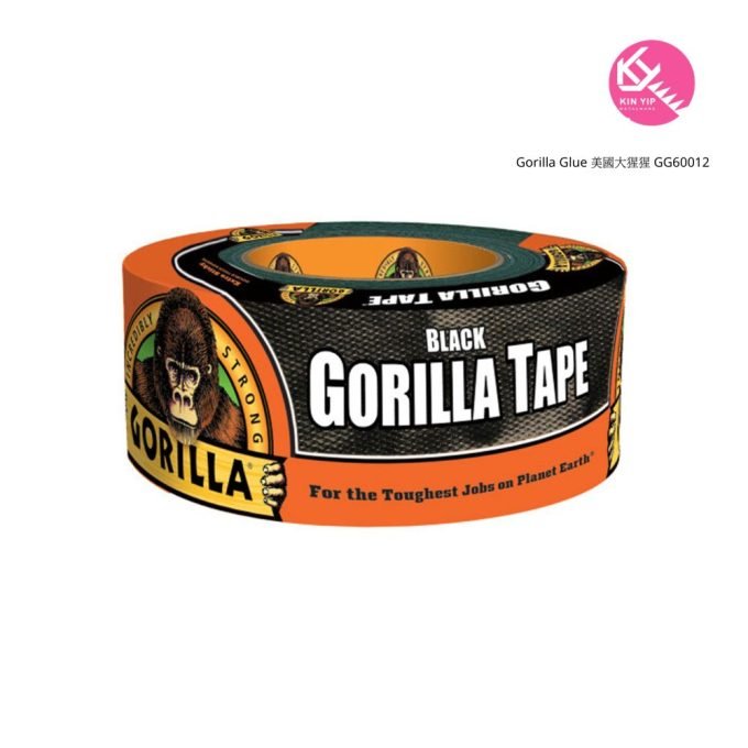 Gorilla Glue 美國大猩猩 GG60012 黑色強力膠布1.88”x12碼