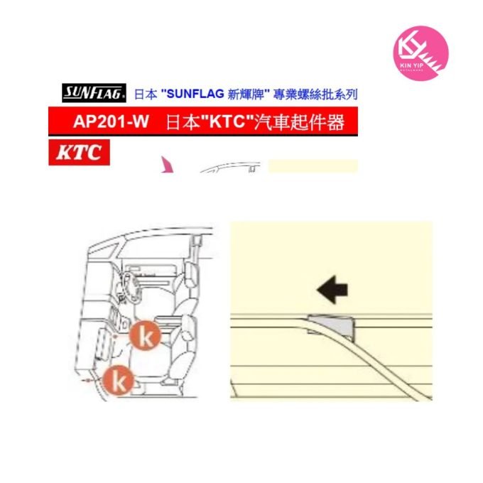 #AP201-W 日本KTC 膠汽車起件器